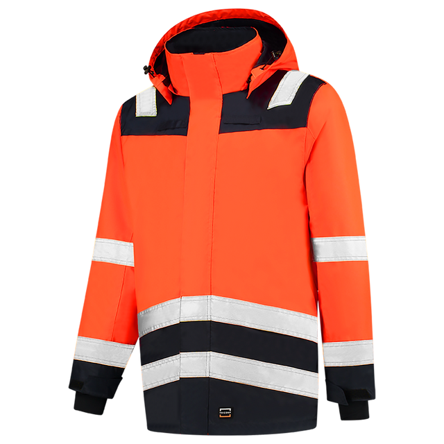 Tricorp Parka High Vis Bicolor 403020 Tomato Jassen FluororangeInk / XS,FluororangeInk / S,FluororangeInk / M,FluororangeInk / L,FluororangeInk / XL,FluororangeInk / XXL,FluororangeInk / 3XL,FluororangeInk / 4XL