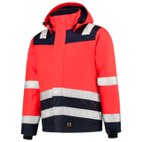 Tricorp Midi Parka High Vis Bicolor 403023 Tomato Jassen FluorredInk / XS,FluorredInk / S,FluorredInk / M,FluorredInk / L,FluorredInk / XL,FluorredInk / XXL,FluorredInk / 3XL,FluorredInk / 4XL