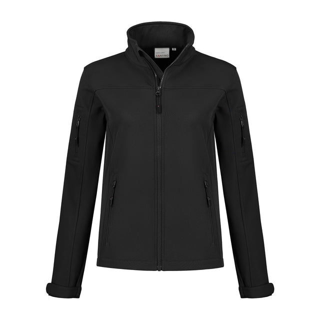 Santino Santino softshell Santo Ladies Black Softshell Jacket Black / XS, S, M, L, XL, XXL