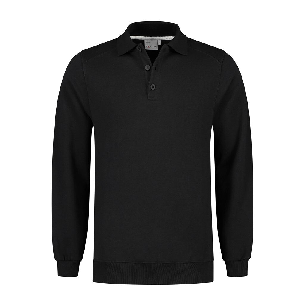 Santino Santino polosweater Ramon Black Polosweater Black / XS, S, M, L, XL, XXL, 3XL, 4XL, 5XL