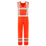 Tricorp Bodybroek RWS 753001 Orange Red Overalls Fluororange / 42