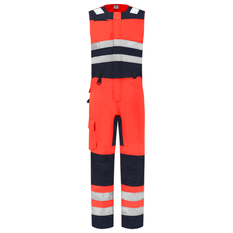 Tricorp Bodybroek High Vis Bicolor 753007 Tomato Overalls FluorredInk / 42,FluorredInk / 44,FluorredInk / 46,FluorredInk / 48,FluorredInk / 50,FluorredInk / 52,FluorredInk / 54,FluorredInk / 56,FluorredInk / 58,FluorredInk / 60,FluorredInk / 62,FluorredInk / 64,FluorredInk / 66