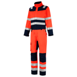 Tricorp Overall High Vis Bicolor 753005 Orange Red Overalls FluorredInk / 42,FluorredInk / 44,FluorredInk / 46,FluorredInk / 48,FluorredInk / 50,FluorredInk / 52,FluorredInk / 54,FluorredInk / 56,FluorredInk / 58,FluorredInk / 60,FluorredInk / 62,FluorredInk / 64,FluorredInk / 66