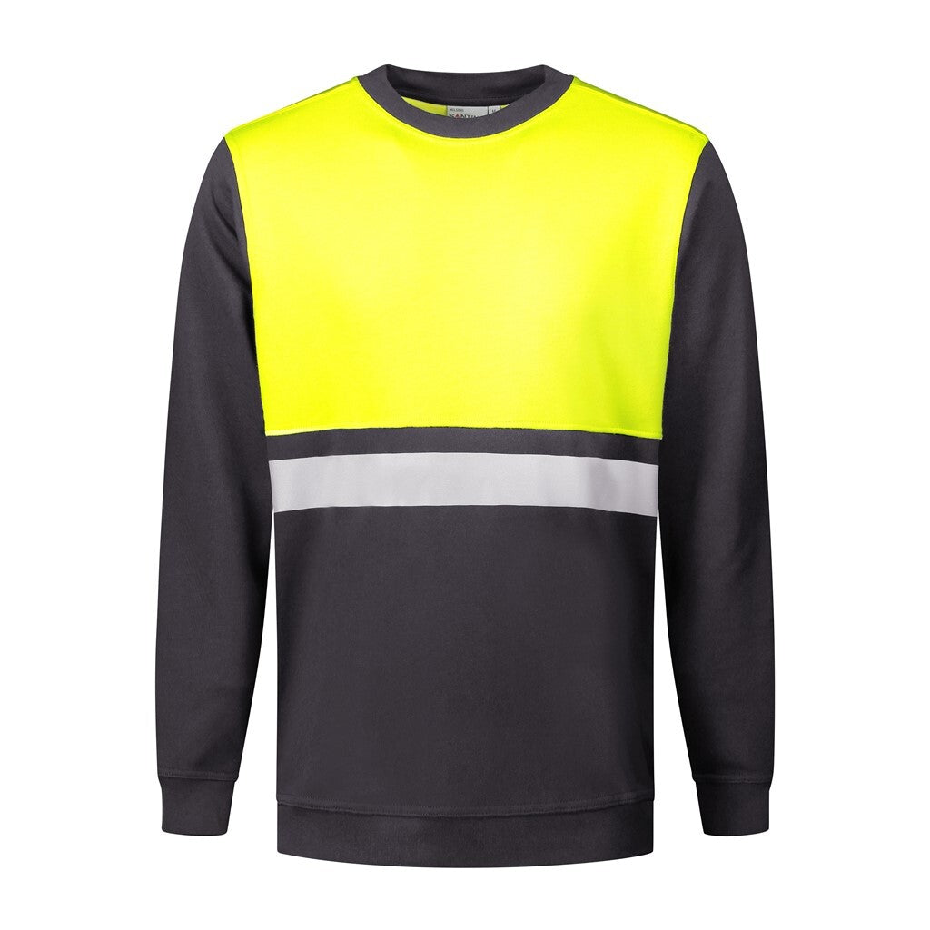 Santino Santino t-shirt O-hals Helsinki Dark Slate Gray Sweater Graphite / Fluor Yellow / S, M, L, XL, XXL, 3XL, 4XL, 5XL