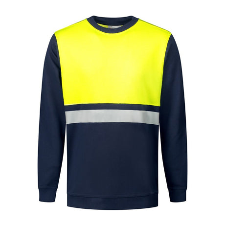 Santino Santino t-shirt O-hals Helsinki Dark Slate Gray Sweater Real Navy / Fluor Yellow / S, M, L, XL, XXL, 3XL, 4XL, 5XL