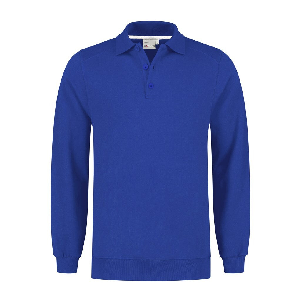 Santino Santino polosweater Ramon Dark Slate Blue Polosweater Royal Blue / XS, S, M, L, XL, XXL, 3XL, 4XL, 5XL