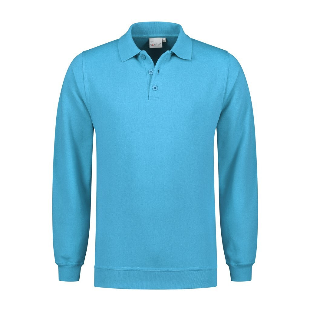 Santino Santino polosweater Polosweater Robin Medium Turquoise Polosweater Aqua / XS, S, M, L, XL, XXL, 3XL, 4XL, 5XL