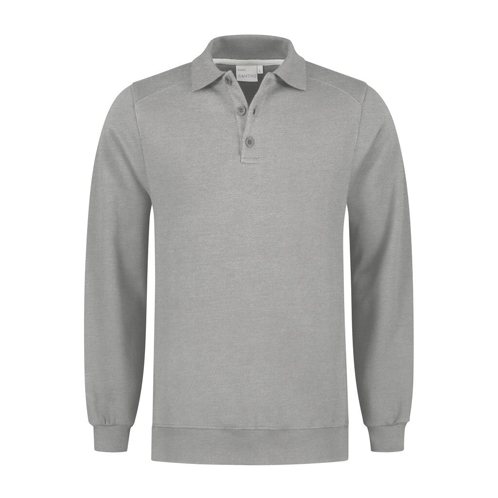 Santino Santino polosweater Ramon Dark Gray Polosweater Sport Grey / XS, S, M, L, XL, XXL, 3XL, 4XL, 5XL