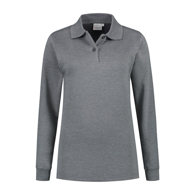 Santino Santino polosweater Polosweater Rick Ladies Dim Gray Polosweater Dark Grey / XS, S, M, L, XL, XXL