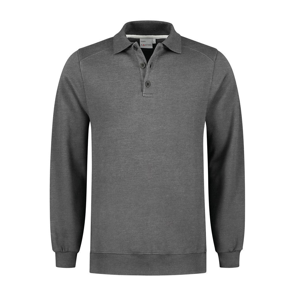 Santino Santino polosweater Ramon Dim Gray Polosweater Dark Grey / XS, S, M, L, XL, XXL, 3XL, 4XL, 5XL