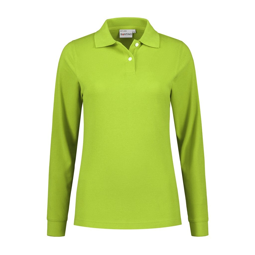 Santino Santino poloshirt Matt Ladies Yellow Green Poloshirt Lime / XS, S, M, L, XL, XXL
