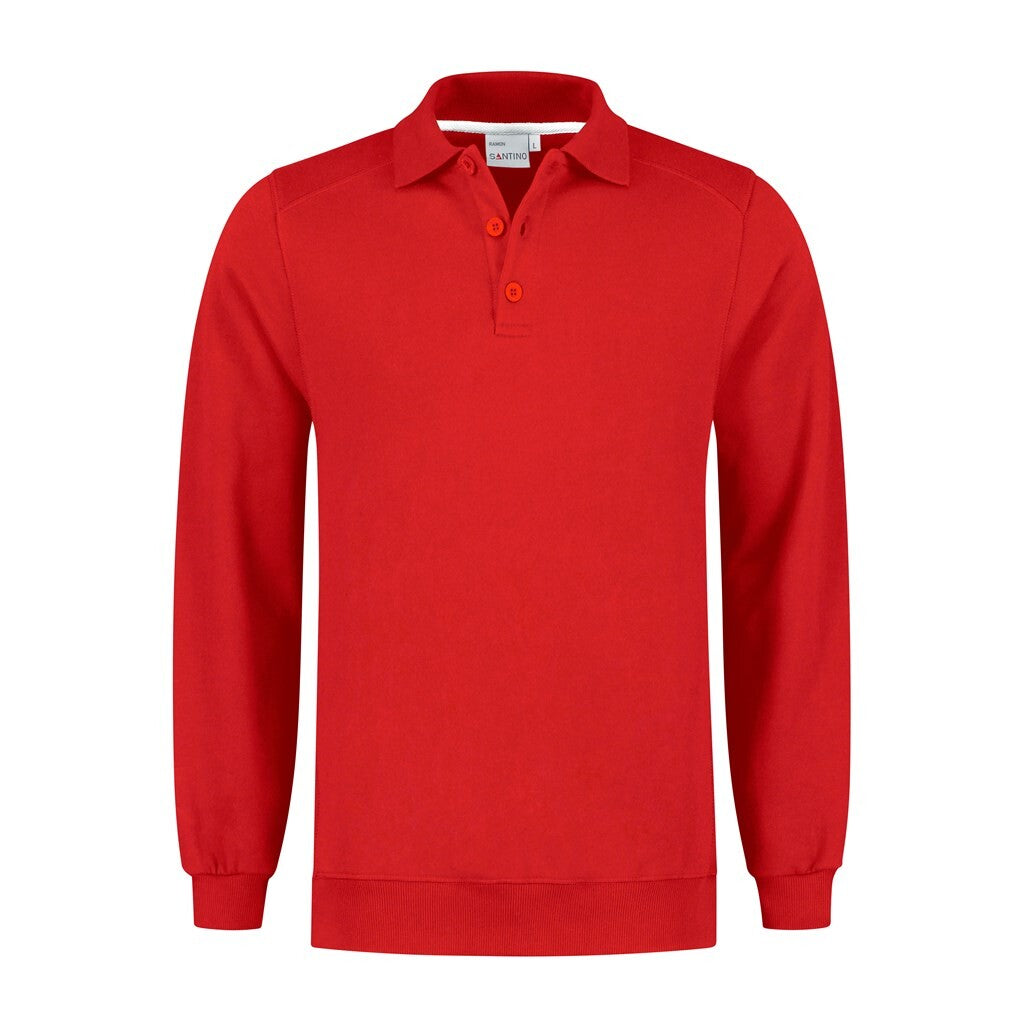 Santino Santino polosweater Ramon Firebrick Polosweater Red / XS, S, M, L, XL, XXL, 3XL, 4XL, 5XL